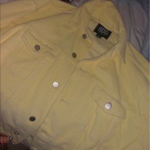 BDG URBAN OUTFITTERS NWOT yellow corduroy jacket